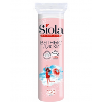 SIOLA Ватные диски 120шт прошитые